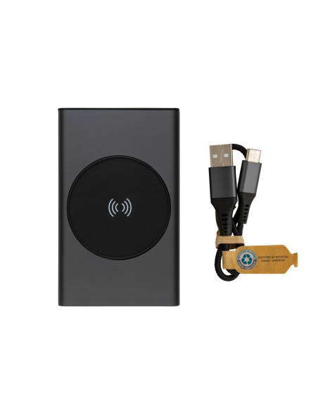 Powerbank wireless 5W da 5000 mAh in alluminio RCS Terra